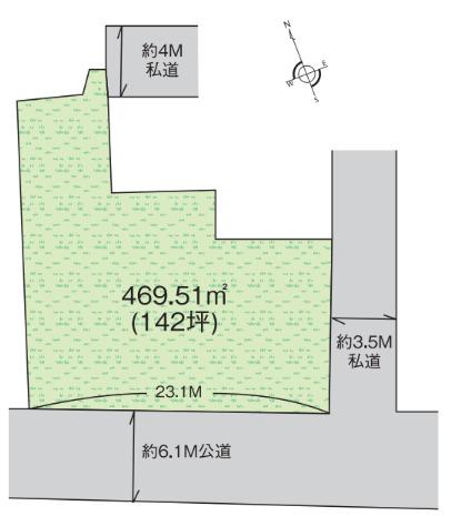 船堀2丁目21土地 区画図