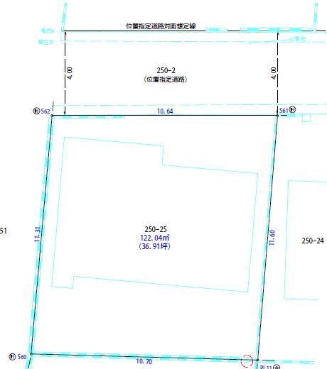 我孫子市高野山土地 区画図