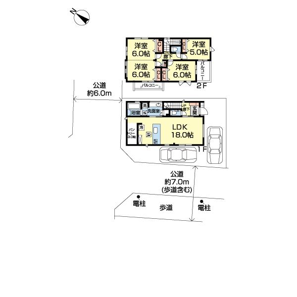 ふじみ野市大井２丁目　１号棟 間取り図画像
