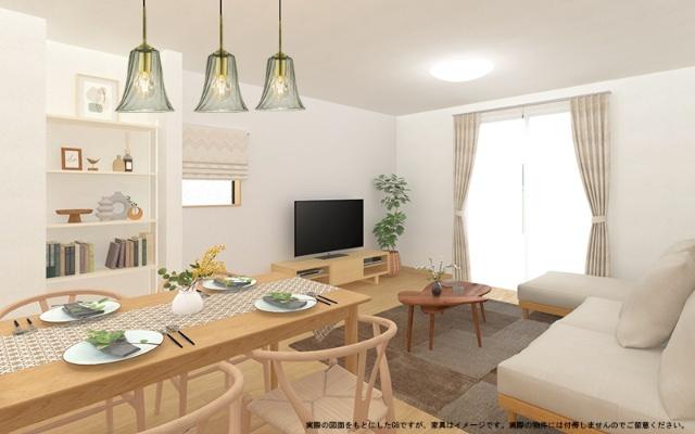 松戸市新松戸南２丁目　新築戸建　１号棟 リビング