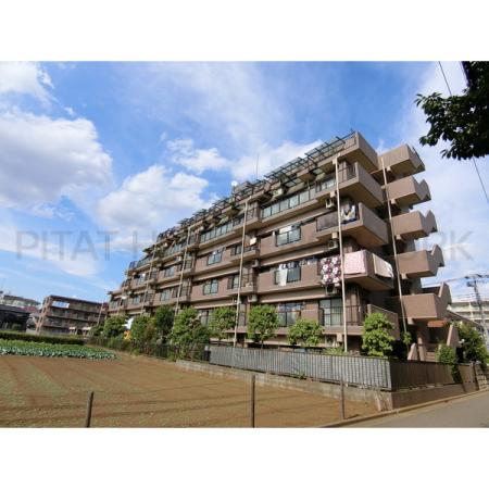 バルコニー側は小学校の農園で開放的！