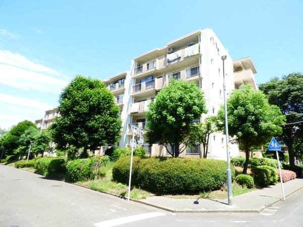 建物外観、周りの建物も遠く、風通しの良い