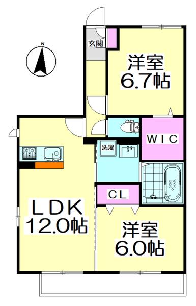 メゾンコンフォールⅢ 間取り図画像