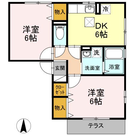 ピアドール 間取り図画像