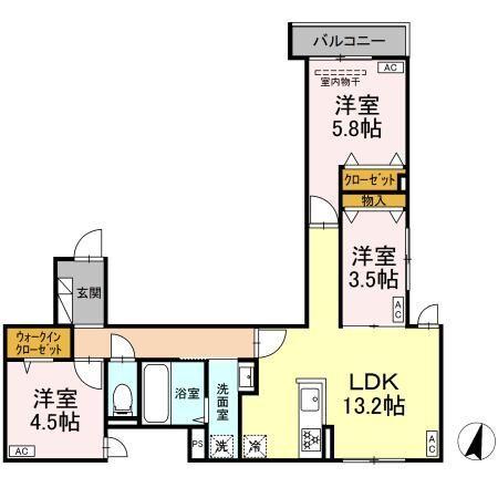 グラナーデ興野 間取り図画像