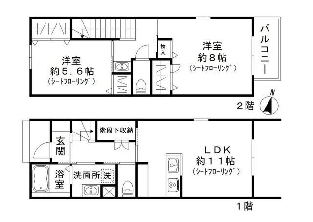クレール 間取り図画像