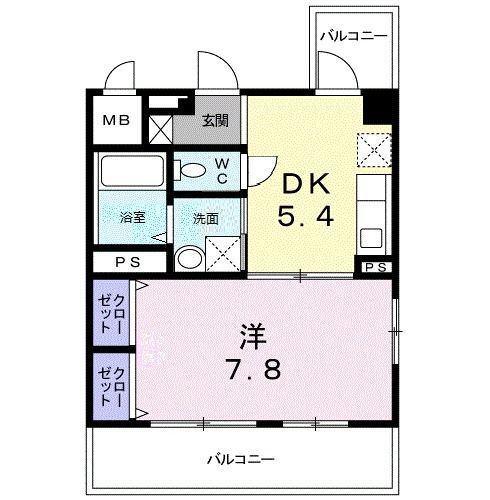 シャトレエレガン 間取り図画像