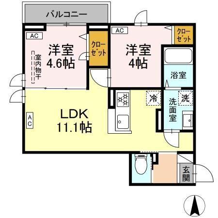 アルベロ島根 間取り図画像