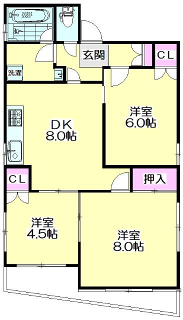 ドリームハイツ 間取り図画像