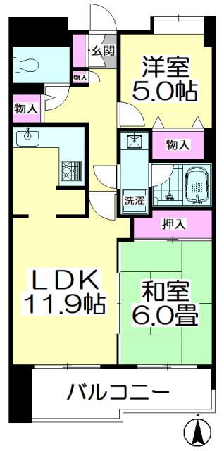 ウフィチオポスターレ 間取り図画像