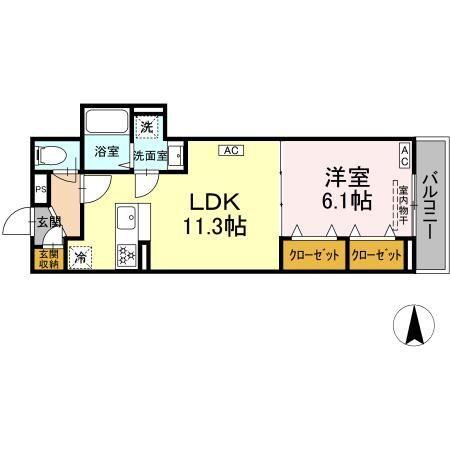 セレスティア西保木間 間取り図画像