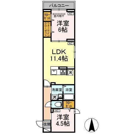 セレスティア大谷田Ⅴ 間取り図画像