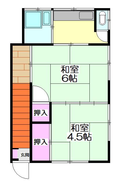 藤美荘 間取り図画像