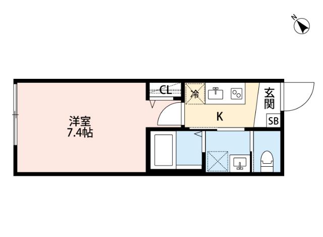 k1 apartments 間取り図画像