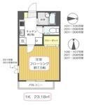 足立区皿沼アパート 間取り図画像