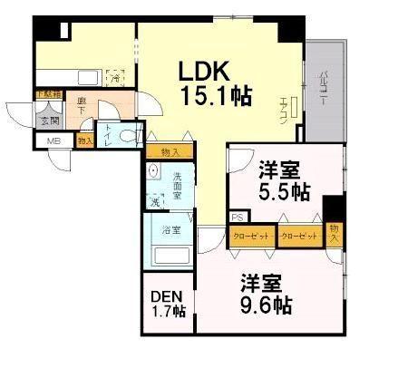 EXCEL KEIWA 間取り図画像