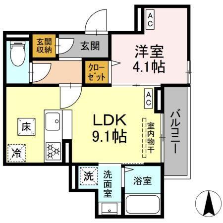 セレスティア関原 間取り図画像