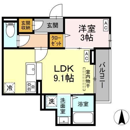 セレスティア関原 間取り図画像