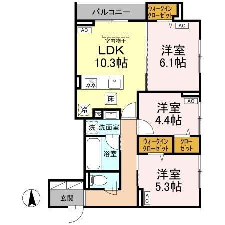 グランドゥール・ショコラ 間取り図画像