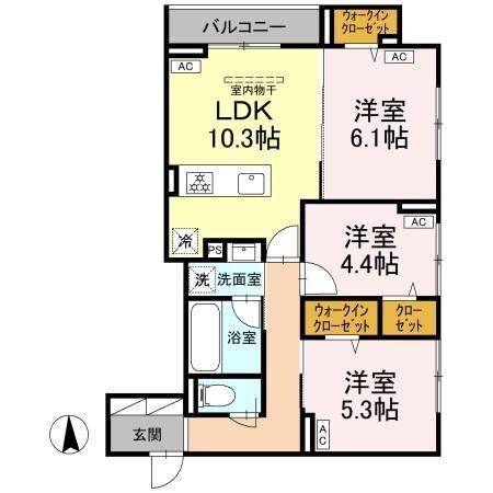 グランドゥール・ショコラ 間取り図画像