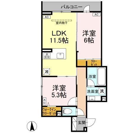 グランドゥール・ショコラ 間取り図画像