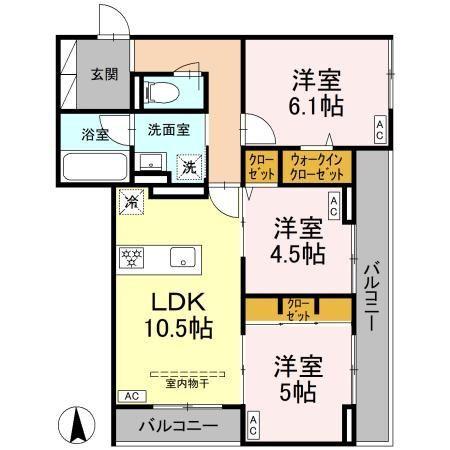 グランドゥール・ショコラ 間取り図画像