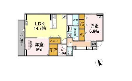 グラナーデ東伊興 間取り図画像