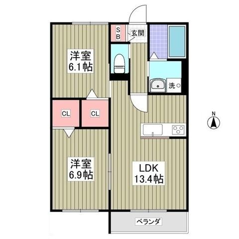 グラントレ宮城 間取り図画像
