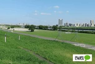 荒川西新井橋緑地：976m