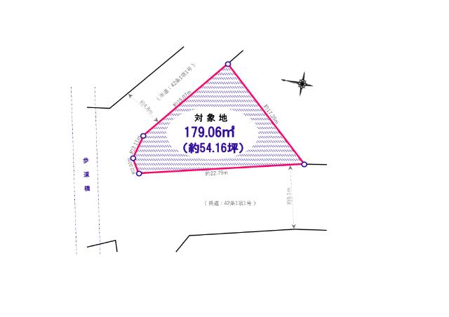 三郷市戸ケ崎4丁目　土地 区画図