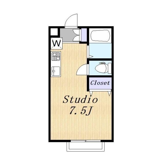 アネックス白楽（101） 間取り図画像