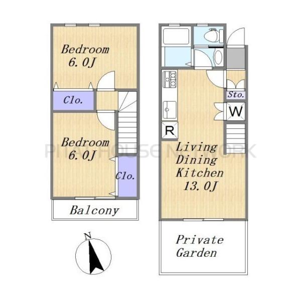 戸建て感覚で利用可能