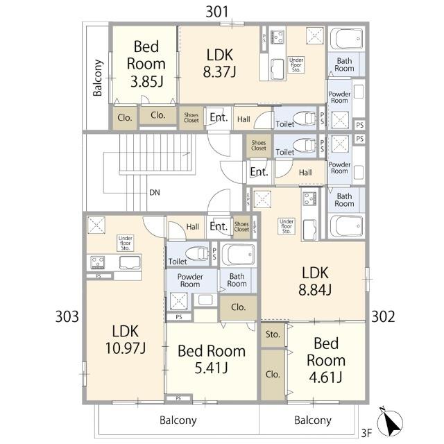 建築中につき変動あり