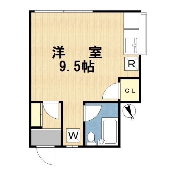 タウンハイツサイトウ（201） 間取り図画像