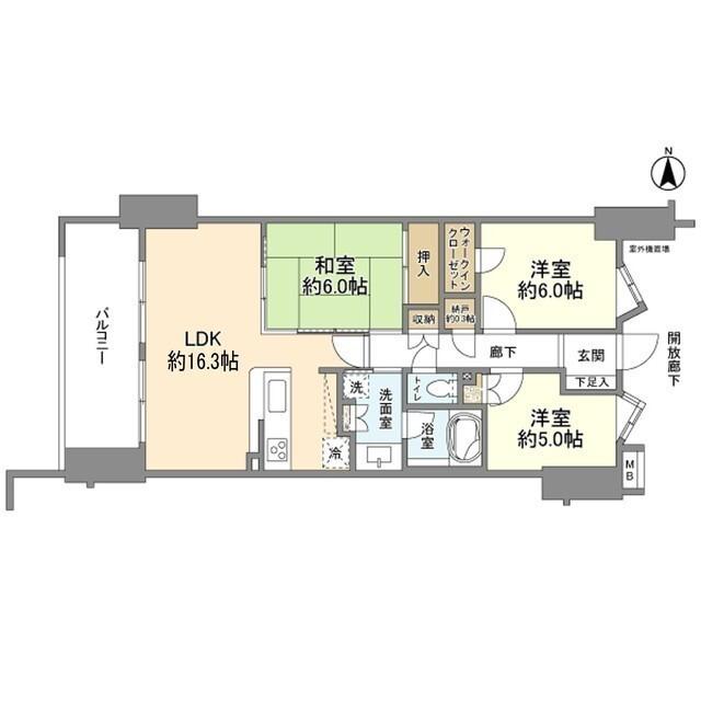 グランシティたまプラーザⅠ（403） 間取り図画像