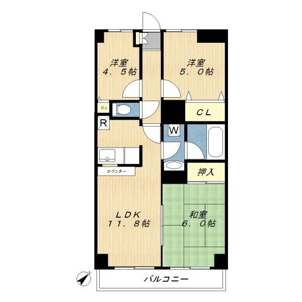 リベール相模が丘（407） 間取り図画像