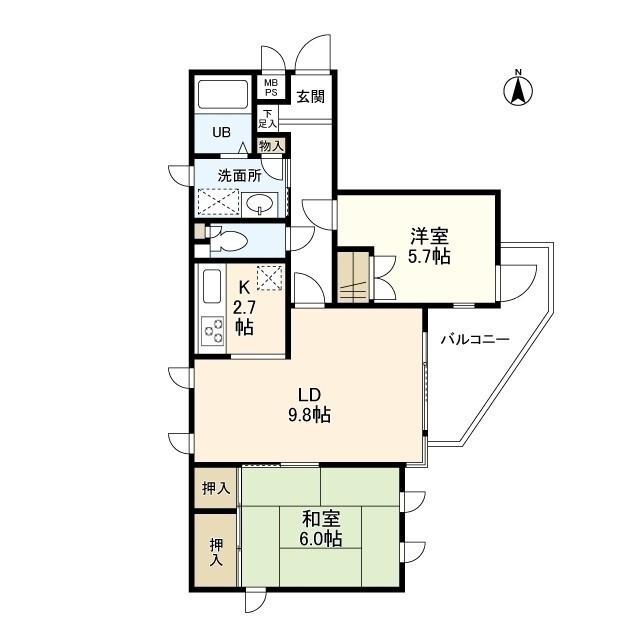 あざみ野ハイム（303） 間取り図画像