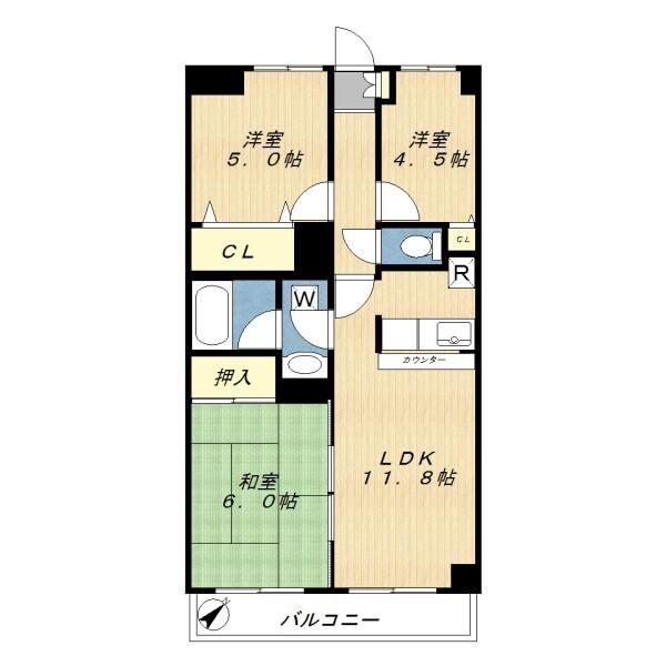 リベール相模が丘（302） 間取り図画像