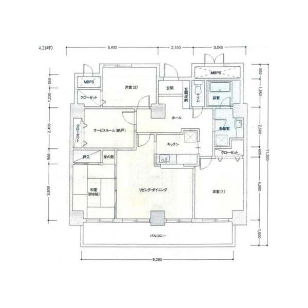  間取り図写真