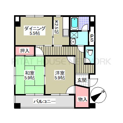 ハイネス宮前 間取り図写真