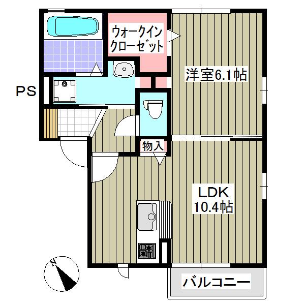 グランメール壱里山（202） 間取り図画像