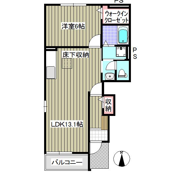 アルモニーⅠ（101） 間取り図画像