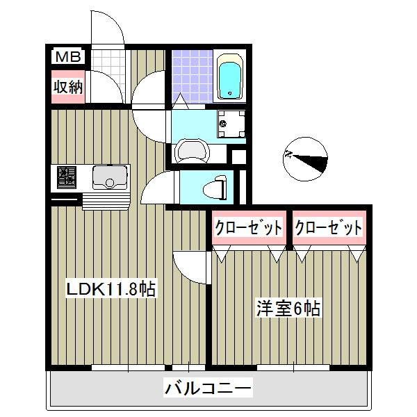 フローラ（202） 間取り図画像