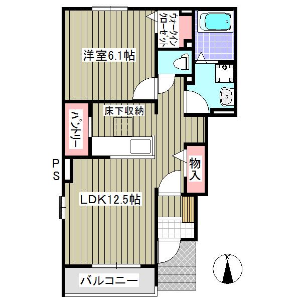 サウスヴァレーⅡ（101） 間取り図画像