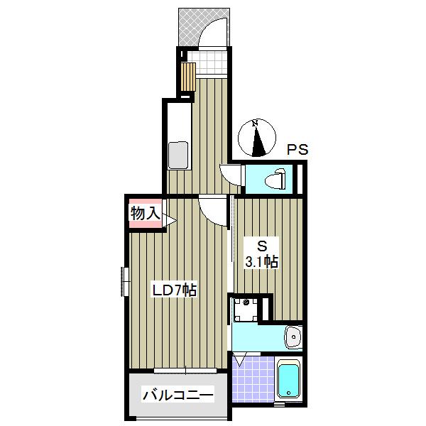 ラディア（102） 間取り図画像