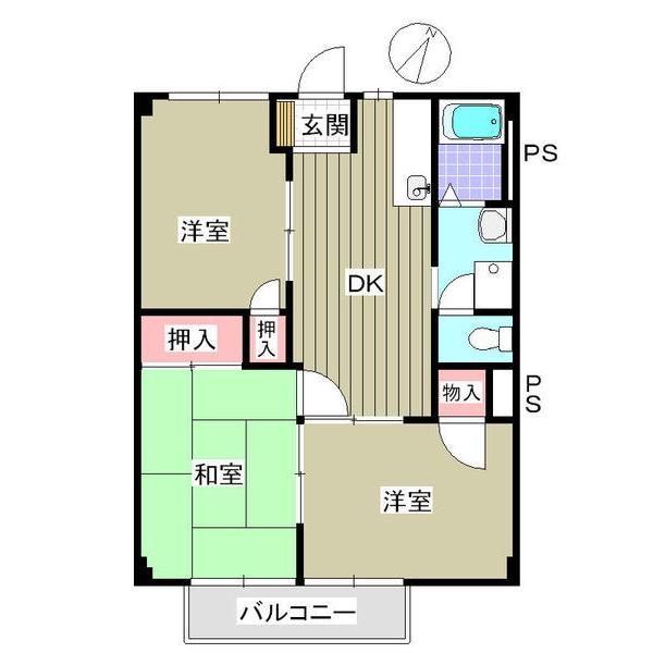 ニューシティ横田（205） 間取り図画像