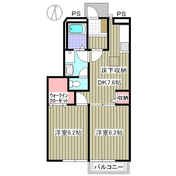 グレイスⅠ（103） 間取り図画像
