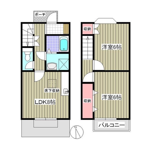 ＰＥＴＩＴ　ＥＴＯＩＬＥ　Ａ（102） 間取り図画像