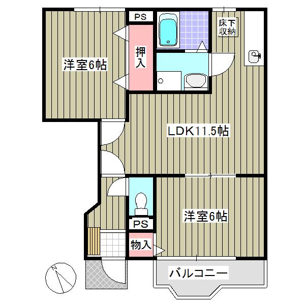 フルハウスＡ（103） 間取り図画像