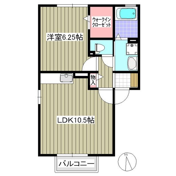 カルチェⅥ（201） 間取り図画像
